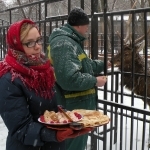 Питомцев  "Лимпопо" угостили блинами в честь Масленицы